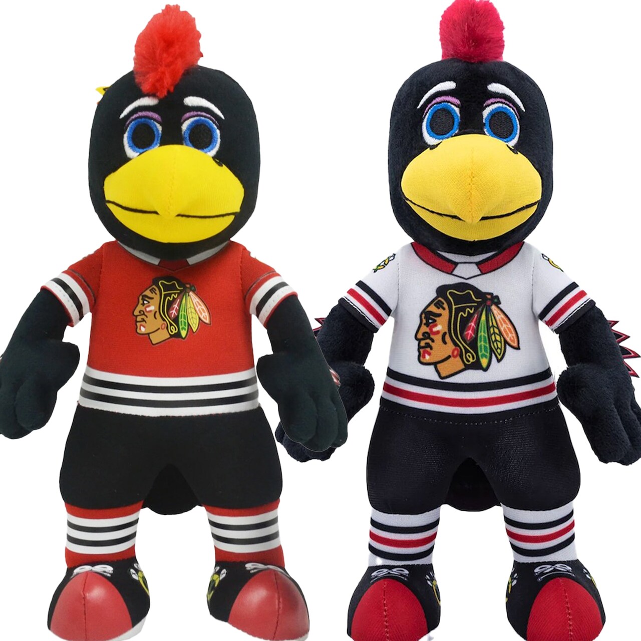 Bleacher Creatures Chicago Blackhawks Tommyhawk Bundle: Home & Away Uniforms 10" Plush Figures